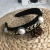 Baroque Vintage Pearl Rhinestone Headband Women's Flannel Thin Sponge Hair Band European and American Ins Style Hair Accessories