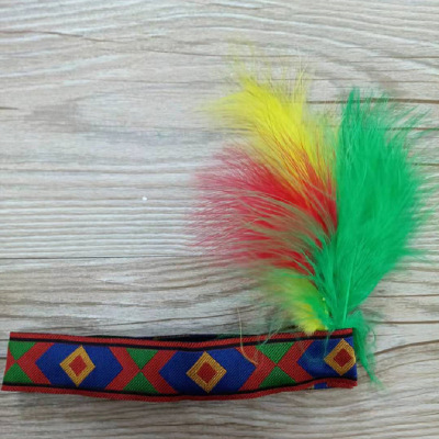 Feather Headwear Indian Headband Adult and Children Festival Stage Performance and Catwalk Decorative Accessories