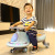 New Retro Baby Swing Car with Light Music Luge Swing Forward Universal Wheel Milk Powder Store Gifts