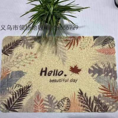 Wire Ring Printing Door Mat Door Mat Entrance Foyer Earth Removing Foot Mat Entrance Mats Household Hallway Entrance Mat