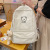 INS Super Popular Personalized Fashion Backpack Large Capacity Simple Canvas Backpack Junior and Senior High School Lightweight Class Tuition Bag