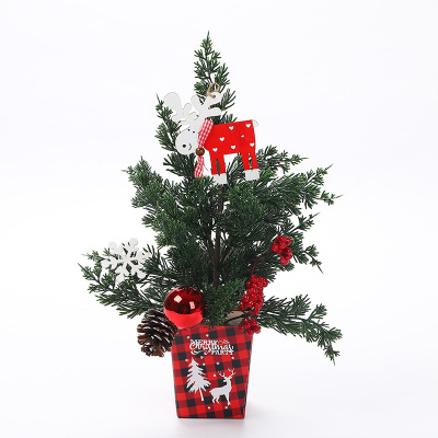 New Mini Small Christmas Tree Small Christmas Tree Christmas Desktop Decoration Christmas Tree Decoration Supplies 40cm