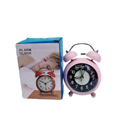 3-Inch Chubby round Spherical Simple Real Luminous Night Light Metal Block Bell Alarm Watch Curved Creative Watch