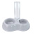 Factory in Stock New Pet Drinking Water Feeder Pet Double Bowl 500ml Water Fountain Cat Bowl Pet Supplies
