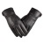 Tiger King Men's Genuine Leather Warm Windproof Riding Classic Sheepskin Leather Patchwork Men's Single Buckle Gloves
