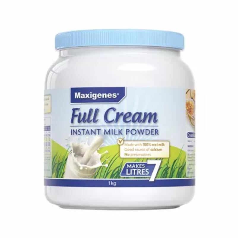 包邮！澳洲Maxigenes美可卓蓝胖子成人全脂奶粉1kg豹哥进口奶制品