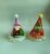 Wholesale Party Supplies Pompons Cake Hat Baby Children Adult Year Old Dress up Pointed Corner Birthday Paper Hat