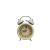 3-Inch Metal Craft Little Daisy Modern Bell Alarm Clock round Simple Super Loud Alarm Watch