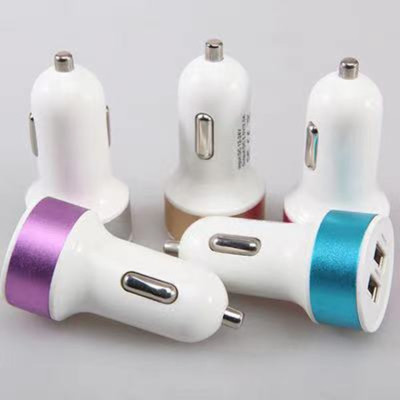 New Multifunction Car Charger Charging Plug Metal Dual USB Port Car Charger Charging Plug 2A Car Charger Manufacturer