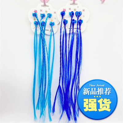 Klein Blue Children's Wig Dreadlocks Stage Decoration Festival Headwear Wig Small Paw Braided Hair Ethnic Style