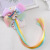 Xinchenyun Children's Colorful Braided Hair Rope Headdress Colorful Wig Braid Pony Girl Princess Headdress Clip