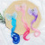 Ice Princess Children's Wig Hairpin Bow Snowflake Sha Princess Braid Dress up Gradient Mesh Floral Headdress