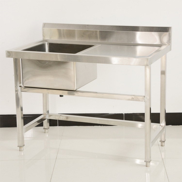 商用不锈钢水槽带平台1206080