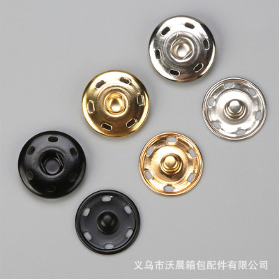 Supply Metal Copper Snap-Fastener Hand Sewing Hidden Hook Snap Button Hand Sewing Iron Snap Button Anti-Exposure Snap Fastener