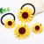 Japanese and Korean SUNFLOWER Non-Woven Sunflower Barrettes 6cm Children's Hair Ring Hair Rope Rubber Band Hair Accessories Taobao Gifts