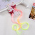 Cross-Border Fluorescent Color Stars Heart Glitter Wig Color Wig Barrettes Children Wig Bow Hair Rope Hairpin