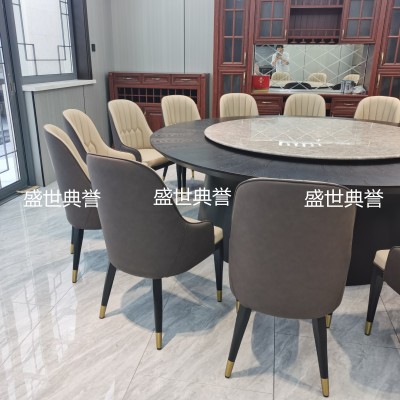 Balcony Dining Table and Chair Seafood Hotel Modern Light Luxury Dining Chair Open-End Restaurant Metal Pineapple Chair