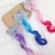 Ice Princess Children's Wig Hairpin Bow Snowflake Sha Princess Braid Dress up Gradient Mesh Floral Headdress