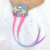 Cross-Border Unicorn Color Gradient Wig Hairpin Headdress Holiday Party Pony Bow Hair Clip Clip Female