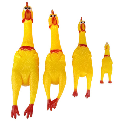 Dog Bite-Resistant Vocalization Screaming Chicken Zeng Xiaoxian Same Style Screaming Trick Vent Toy Chicken Pet Supplies New