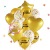 Cross-Border Hot Selling Factory Direct Sales 14PCs Bride-to-Be Metallic Confetti Latex Balloons Set