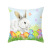 Cross-Border Watercolor Easter Pillow Cover Peach Skin Fabric Cartoon Printing Rabbit Egg Home Sofa Cushion Cover