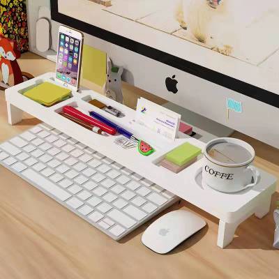 Office Desk Surface Panel Computer Keyboard Storage Rack Monitor Screen Elevated Rack Storage Box Mobile Phone Storage Pad Height