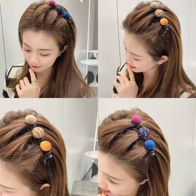 Korean Internet Influencer Hair Clip Retro French Duckbill Clip Women's Braided Hair Ball Side Clip Simple Online Influencer Bang Clip Headwear