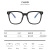 2022 New Box Rice Nail Plain Glasses Full Frame Fashion Anti Blue-Ray Glasses Frame with Glasses Option Myopia Glasses