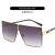 2022 Foreign Trade New Large Frame One-Piece Sun Glasses W Letter Sunglasses Men's Fashion UV-Proof Sunglasses