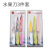 Factory Hot Sale SST Fruit Knife 3-Piece Set Peeling Melon Fruit Peeler Household Kitchen Tools