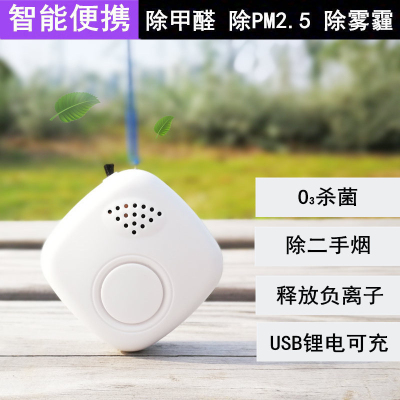Anion Sterilization Air Purifier Household Formaldehyde Removal Disinfection Pet Odor Removal Necklace Purifier