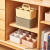 H01-1415 Three-Grid Multi-Function Portable Storage Box Stationery Storage Box Compartment Overlay Cosmetics Storage Box