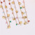 Gold Jewelry Chain Shell Rhinestone Pendants Jewelry Chain DIY Jewelry Chain Bracelet Necklace Material