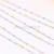 Colorful Beaded O-Shaped Chain Fashion Ornament Accessories Luggage Bracelet Necklace Material