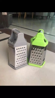 4-Sided Grater Wood Grain 4-Sided Grater Stainless Steel Four-Side Planer 4-Sided Grater Chopper Fruit and Vegetable Peeler Kitchen Supplies