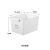 Arc Edge Portable Storage Basket Plastic Pp Stackable Warehouse Finishing Dustproof Storage Basket Storage Basket