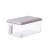 Kitchen Storage Box with Lid Transparent Stackable Fruits and Vegetables Organizing Box Desktop Sundries Storage