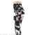 New Yoga Pants Women 'S Tie-Dyed Floral Printed High Waist Hip Lift Fitness Pants Morning Running Sports Pants Leggings