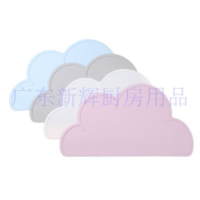 Large Thick Silicone Cloud Placemat Insulation Anti-Scald Dining Dirt-Proof Oil Blocking Pad Children Dining Table Cushion