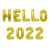 Hello 2022 New Year Party Decoration Happy New Year Set Happy New Year Aluminum