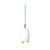 New Simple Wall Hanging Quilted Soft Rubber Long Handle Silicone Diving Duck Toilet Brush Set Domestic Toilet Cleaning Brush