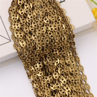 Xingbo Pure Copper Jewelry Chain Accessories Thick Gold DIY Jewelry Material Bracelet Necklace Material