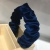 New Velvet Pleated Headband Women's Headband Korean Temperament Wild Simple Solid Color Hair Accessories Headdress Hair Hoop