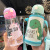 Factory Direct Sales Creative Personalized Trend Student Water Cup Cute Little Dinosaur Children's Straw Cup Large Capacity Plastic Cup