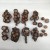 Natural Dried Fruit Shell Rubber Fruit Connecting Rod String Chen Zhi Natural Material Decorative Painting DIY Design Matching Wholesale and Retail