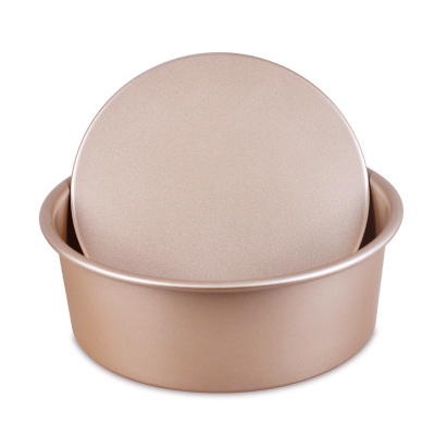 Export Foreign Trade Baking Tool Aluminum Alloy Gold 6-Inch Non-Stick round Detachable Cake Mold Qi Feng Cake Mold