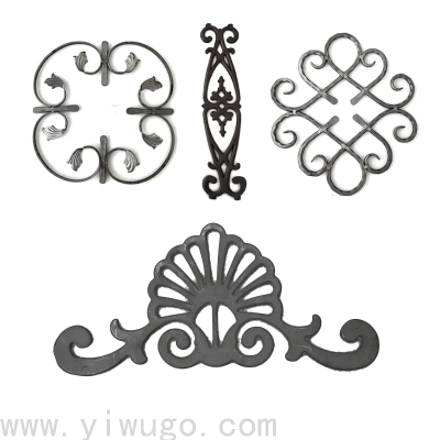 Liaocheng Factory Wholesale Iron Parts Iron Flower Casting Malang Flower Fence Accessories Forging Stairs Flower Pieces