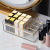 Desktop Lipstick Storage Box Transparent Lipstick Lip Lacquer Makeup Box Multi-Grid Pet Cosmetic Shelf