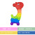 Rainbow Macaron Candy Color Sponge Baby Cartoon Deer Penguin Big Tail Fox Animal Rat Killer Pioneer